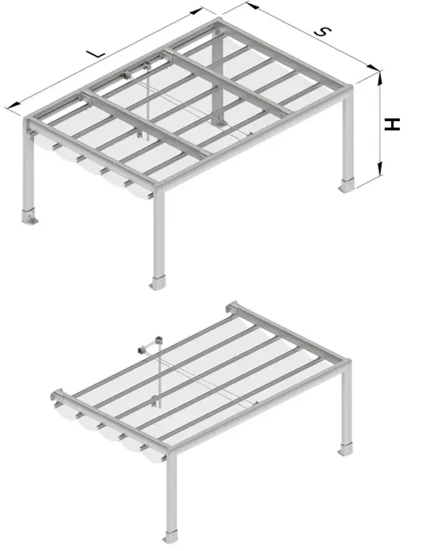 Pérgola Zen Rain motorizada